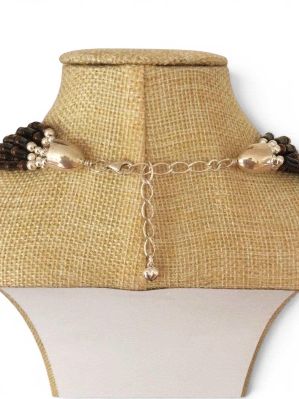 Jay King DTR 925 Sterling Silver Multi-Strand Black & Amber Beaded Necklace - Picture 8 of 15